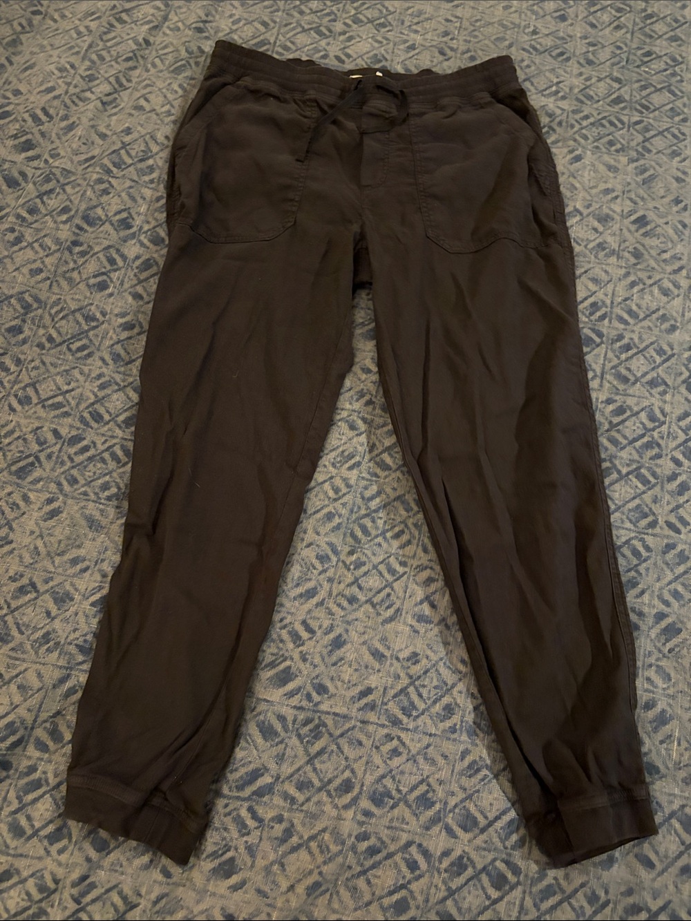 Marine Layer Black Drawstring Joggers